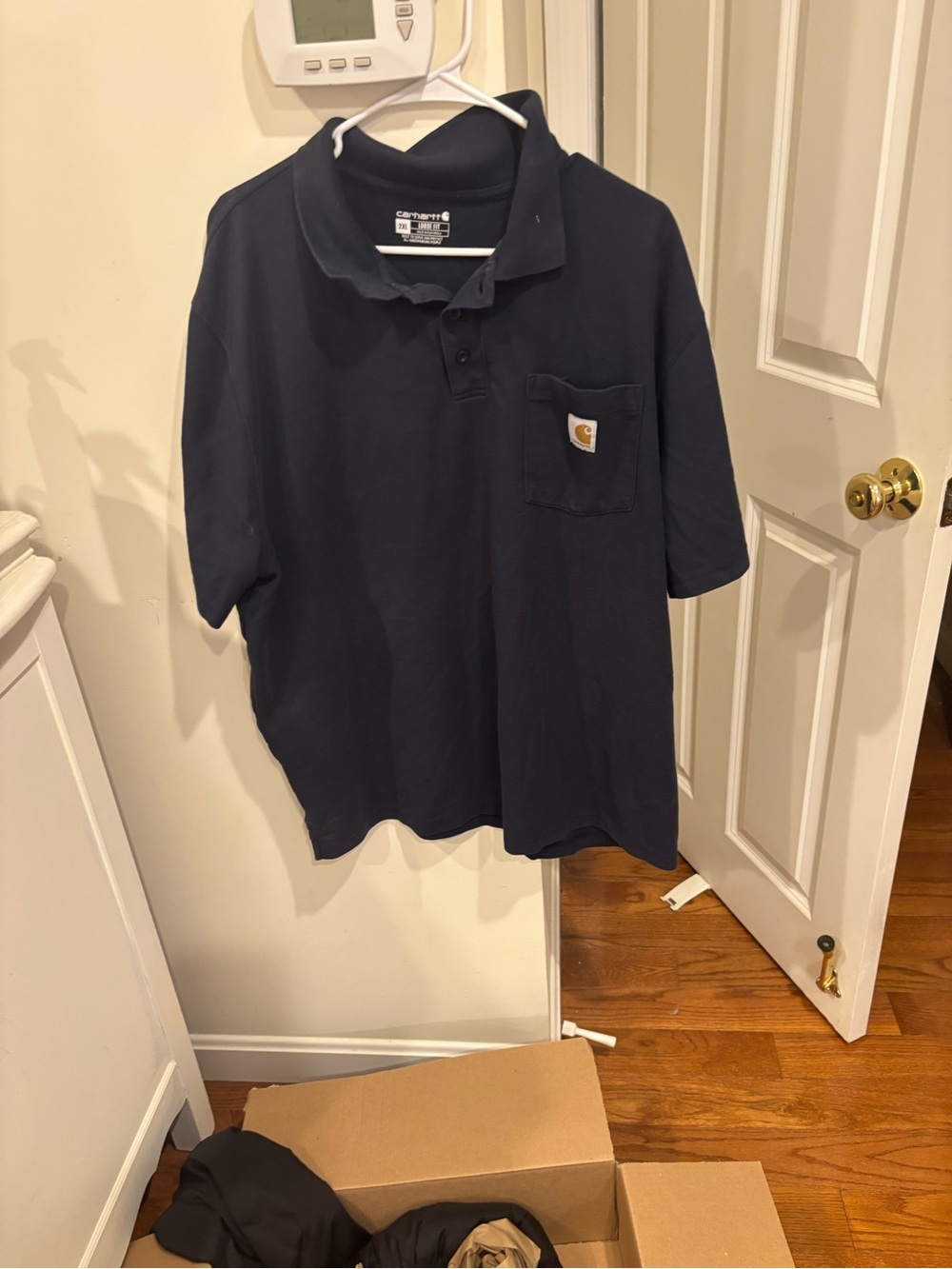 Carhartt Men’s ' Navy Pocket Polo Shirt